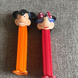 Disney Mickey and Minnie PEZ Dispensers - Black and Red